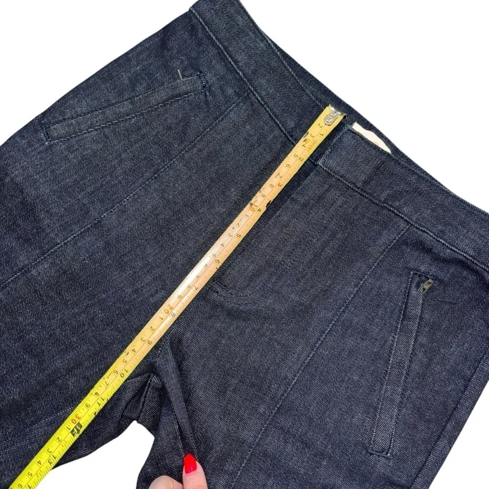 Tory Burch Navy Blue Straight Leg Denim Slacks Jeans Women’s 24 Preppy Old Money